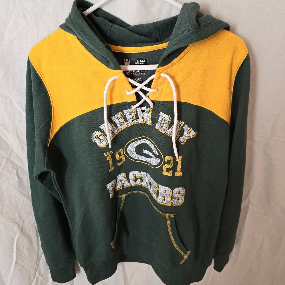 Womens Green Bay Packers Pull Over Medium